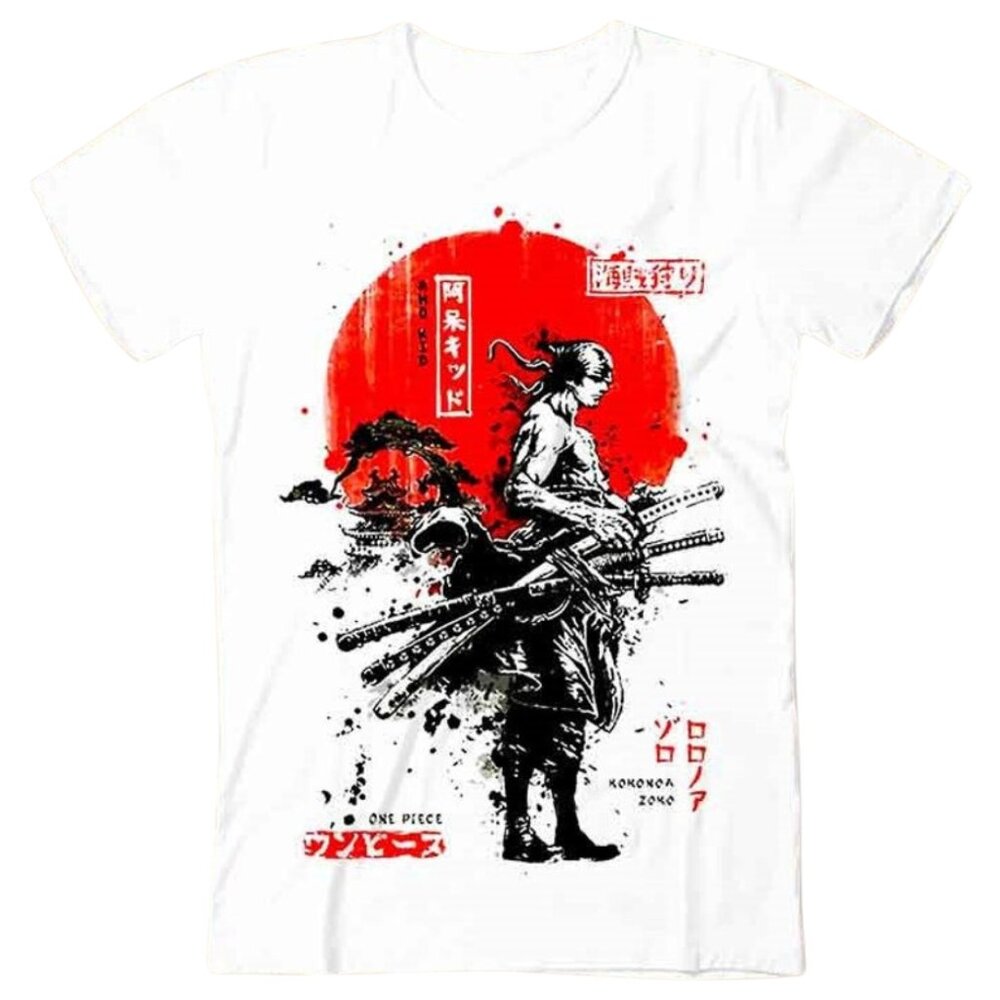 Zoro One Piece Anime Shirt, Japanese Samurai Limited Edition
